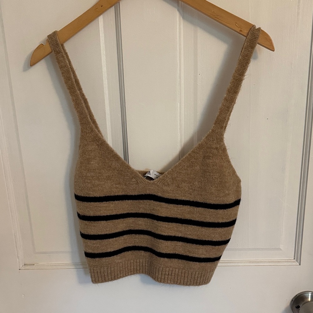 Zara Striped Tan and Black Women's Too